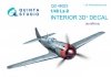 Quinta Studio QD48023 La-9 3D-Printed & coloured Interior on decal paper (for ARK kit) 1/48